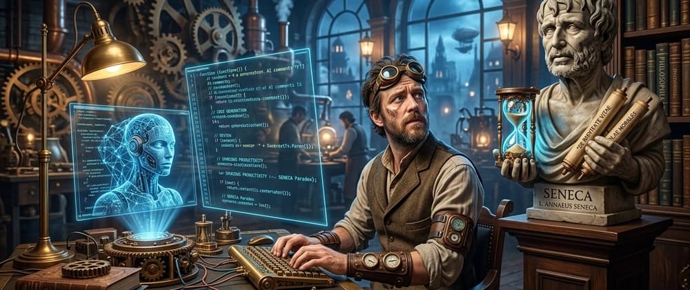 O Tempo que a Máquina Não Devolve: Sêneca, a Produtividade e o Paradoxo da IA no Desenvolvimento de Software